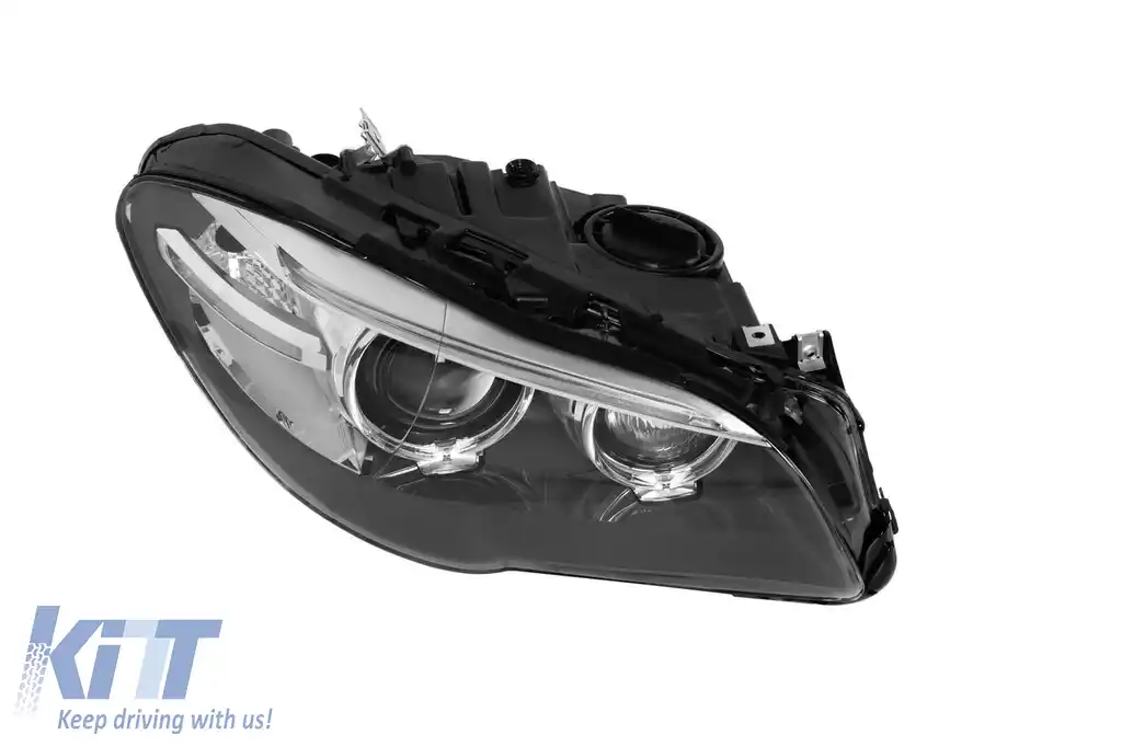 Far xenon drept potrivit pentru BMW Seria 5 F10 sedan, F11 break 2014-2017 cu bază neagră-image-6256873