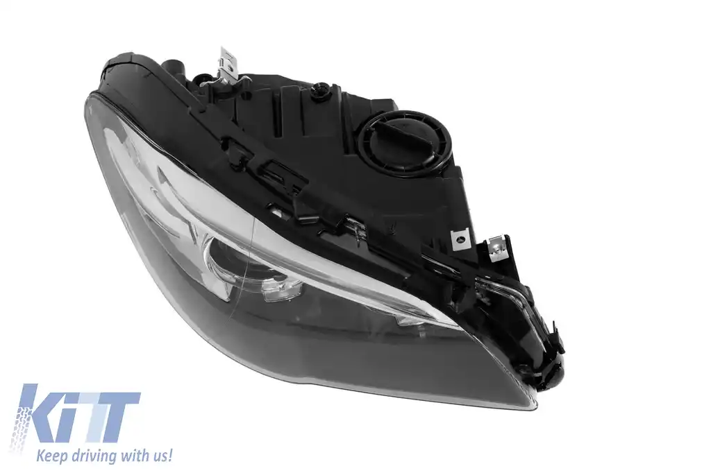 Far xenon drept potrivit pentru BMW Seria 5 F10 sedan, F11 break 2014-2017 cu bază neagră-image-6256874