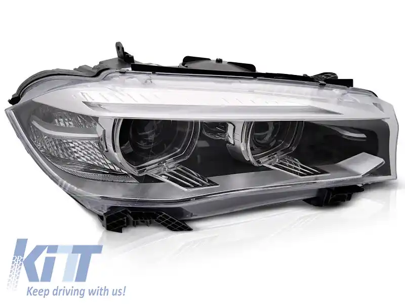 image-79-Far xenon drept potrivit pentru BMW X5 F15 2013-2018, cu bază cromată