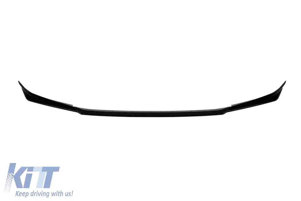 image-29-M5 CS type spoiler suitable for front M5 bumper of BMW 5 Series G30 LCI 2021-2023, black lacquer