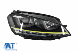 Faruri 3D LED compatibil cu VW Golf 7 VII (2012-2017) R400 Design Semnal LED-image-5988466