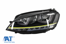 Faruri 3D LED compatibil cu VW Golf 7 VII (2012-2017) R400 Design Semnal LED-image-5988469