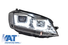 Faruri 3D LED compatibil cu VW Golf VII (2012-up) R-Line LED Turn Light Chrome-image-5988510