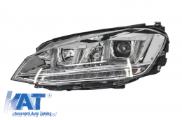 Faruri 3D LED compatibil cu VW Golf VII (2012-up) R-Line LED Turn Light Chrome-image-5988511