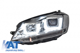 Faruri 3D LED compatibil cu VW Golf VII (2012-up) R-Line LED Turn Light Chrome-image-5988514
