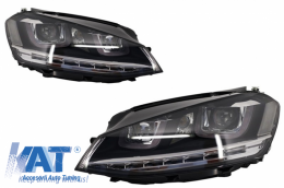Faruri 3D LED compatibil cu VW Golf VII (2012-2017) R-Line LED Turn Light-image-5990530