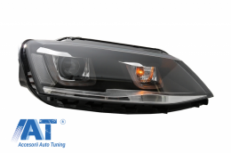 Faruri 3D LED compatibil cu VW Jetta Mk6 VI (2011-2017) GTI U Bi-Xenon Design RHD-image-6086248