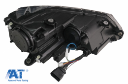 Faruri 3D LED compatibil cu VW Jetta Mk6 VI (2011-2017) GTI U Bi-Xenon Design RHD-image-6086252
