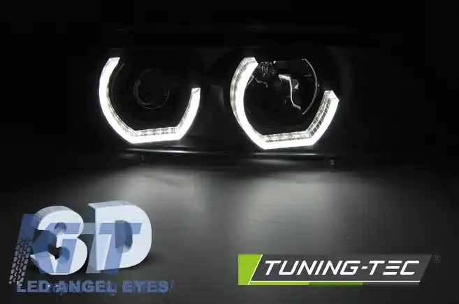 FARURI ANGEL EYES 3D NEGRE potrivite pentru BMW E39 09.95-06.03-image-6266510
