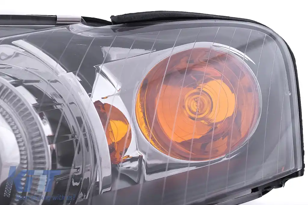 Faruri Angel Eyes compatibil cu Audi A4 B7 (11.2004-03.2008) Negru-image-6126755