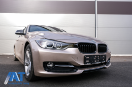 Faruri Angel Eyes compatibil cu BMW Seria 3 F30 F31 (2011-2015) Xenon look-image-6078298
