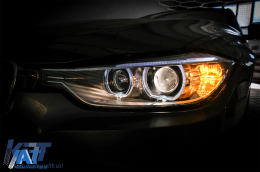 Faruri Angel Eyes compatibil cu BMW Seria 3 F30 F31 (2011-2015) Xenon look-image-6088318