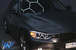 Faruri Angel Eyes compatibil cu BMW Seria 3 F30 F31 (2011-2015) Xenon look-image-6088545