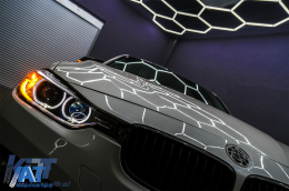 Faruri Angel Eyes compatibil cu BMW Seria 3 F30 F31 (2011-2015) Xenon look-image-6089126