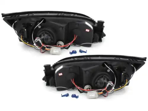 Faruri Angel Eyes compatibil cu Ford Mondeo Mk3 (2000-2007) Negru-image-59607