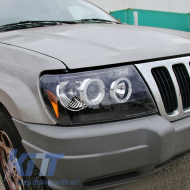 Faruri Angel Eyes compatibile cu Jeep Grand Cherokee (1999-2004) Negru-image-6041743