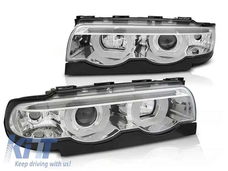 image-8-FARURI ANGEL EYES LED 3D CHROME potrivite pentru BMW E38 94-01