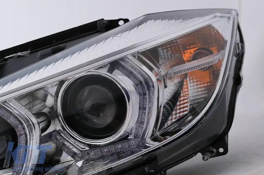 Faruri Angel Eyes LED DRL compatibil cu BMW 3 Series F30 F31 Sedan Touring (10.2011-05.2015) Crom-image-6099996