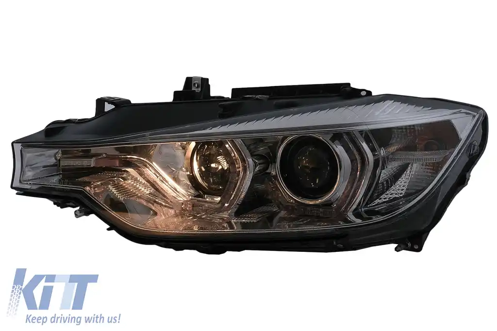 Faruri Angel Eyes LED DRL compatibil cu BMW 3 Series F30 F31 Sedan Touring (10.2011-05.2015) Crom-image-6100001