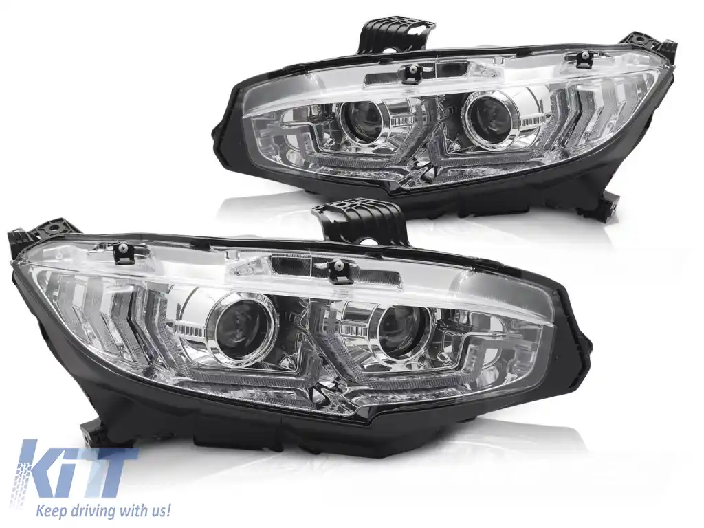 image-39-FARURI CHROME DRL SEQ potrivite pentru HONDA CIVIC X 16-21