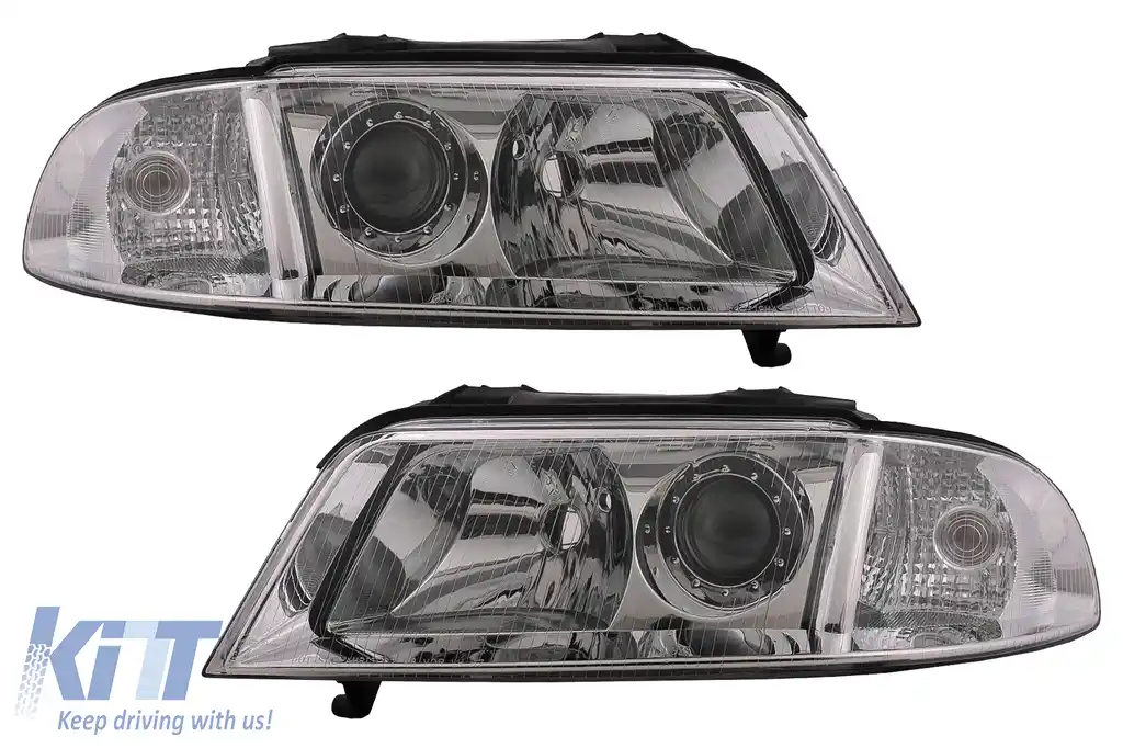 Faruri compatibil cu Audi A4 B5 Facelift (1999-2000) Crom