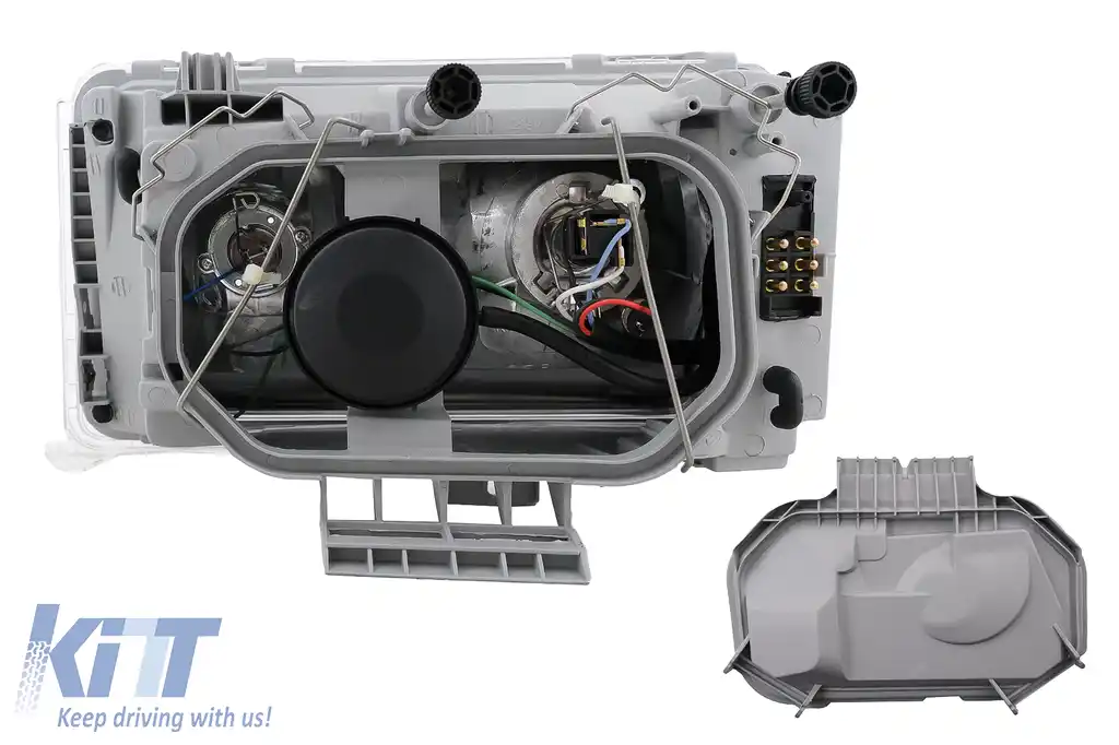 Faruri compatibil cu Mercedes E Class W124 S124 C124 A124 (01.1985-04.1993) Crom-image-6106595