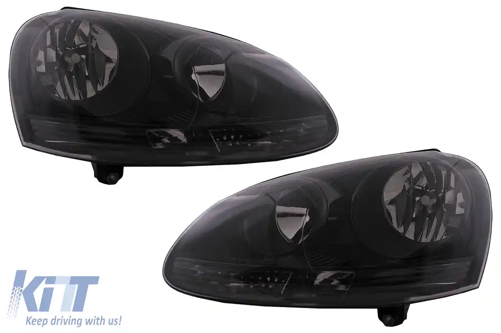 Faruri compatibil cu VW Golf 5 V (10.2003-2009) Jetta (2005-2010) Negru