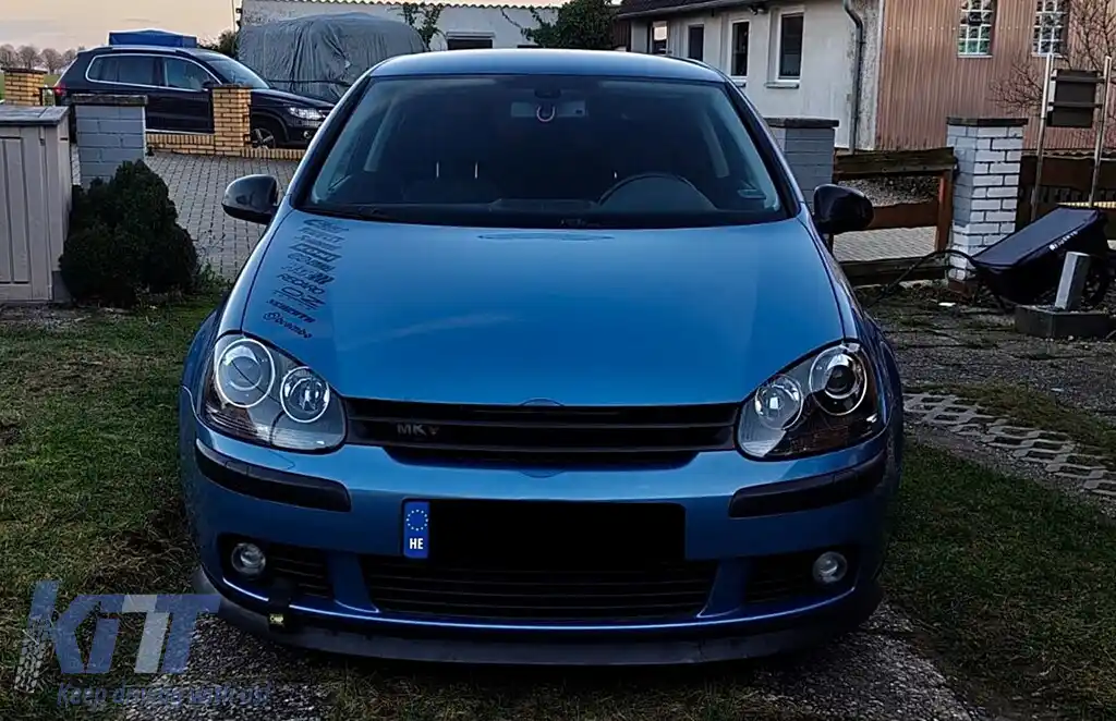 Faruri compatibil cu VW Golf 5 V Mk5 (2003-2007) Jetta (2005-2010) GTI R32 Design Negru-image-6127770