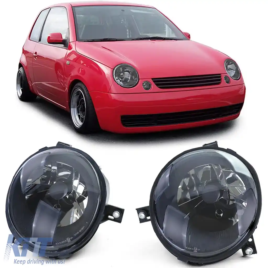 image-62-Faruri cu sticlă clară H4 fumuriu, pereche, potrivite pentru VW Lupo 98-05