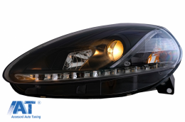 Faruri DAYLIGHT LED compatibil cu Fiat Grande Punto (09.2005-2008) Negru-image-6059129