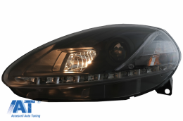 Faruri DAYLIGHT LED compatibil cu Fiat Grande Punto (09.2005-2008) Negru-image-6059133