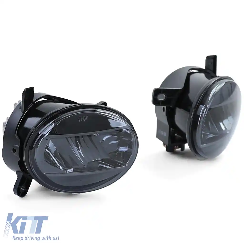 Faruri de ceață cu LED-uri din sticlă clară, fumuriu, potrivite pentru Audi A4 8K, A6 4F, Q5, Seat Exeo-image-6191897