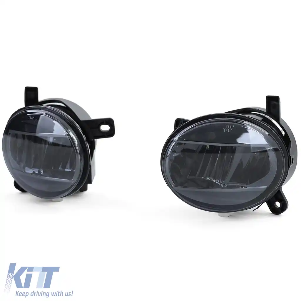 Faruri de ceață cu LED-uri din sticlă clară, fumuriu, potrivite pentru Audi A4 8K, A6 4F, Q5, Seat Exeo-image-6191898