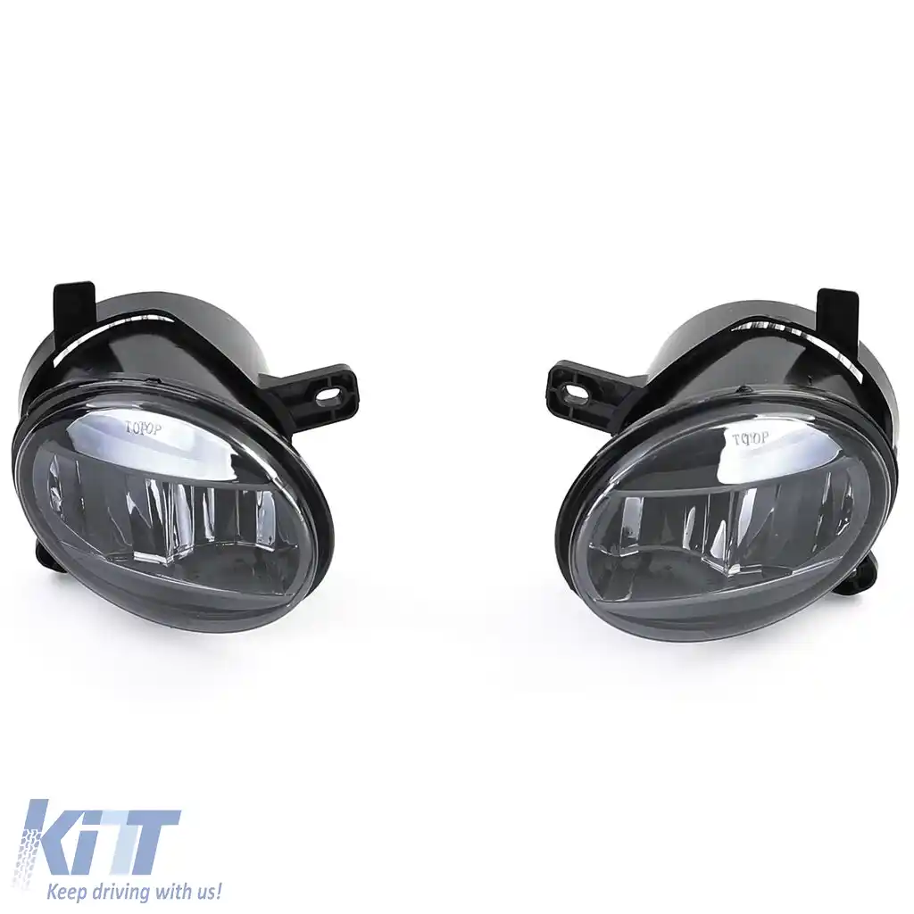 Faruri de ceață cu LED-uri din sticlă clară, fumuriu, potrivite pentru Audi A4 8K, A6 4F, Q5, Seat Exeo-image-6191899