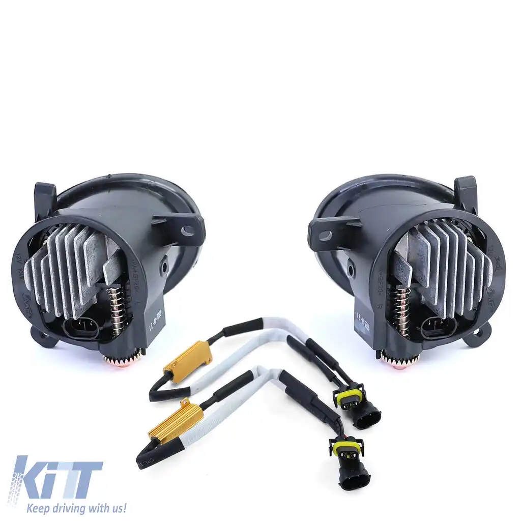 Faruri de ceață cu LED-uri din sticlă clară, fumuriu, potrivite pentru Audi A4 8K, A6 4F, Q5, Seat Exeo-image-6191902