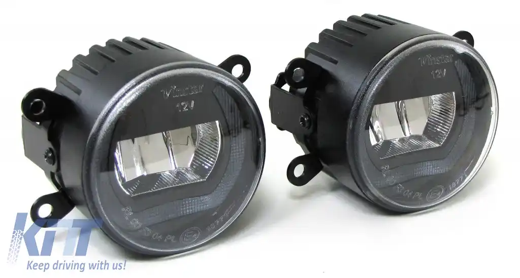 Faruri de ceață cu LED-uri din sticlă clară și lumini de zi, potrivite pentru Opel Agila Tigra B Twin Top