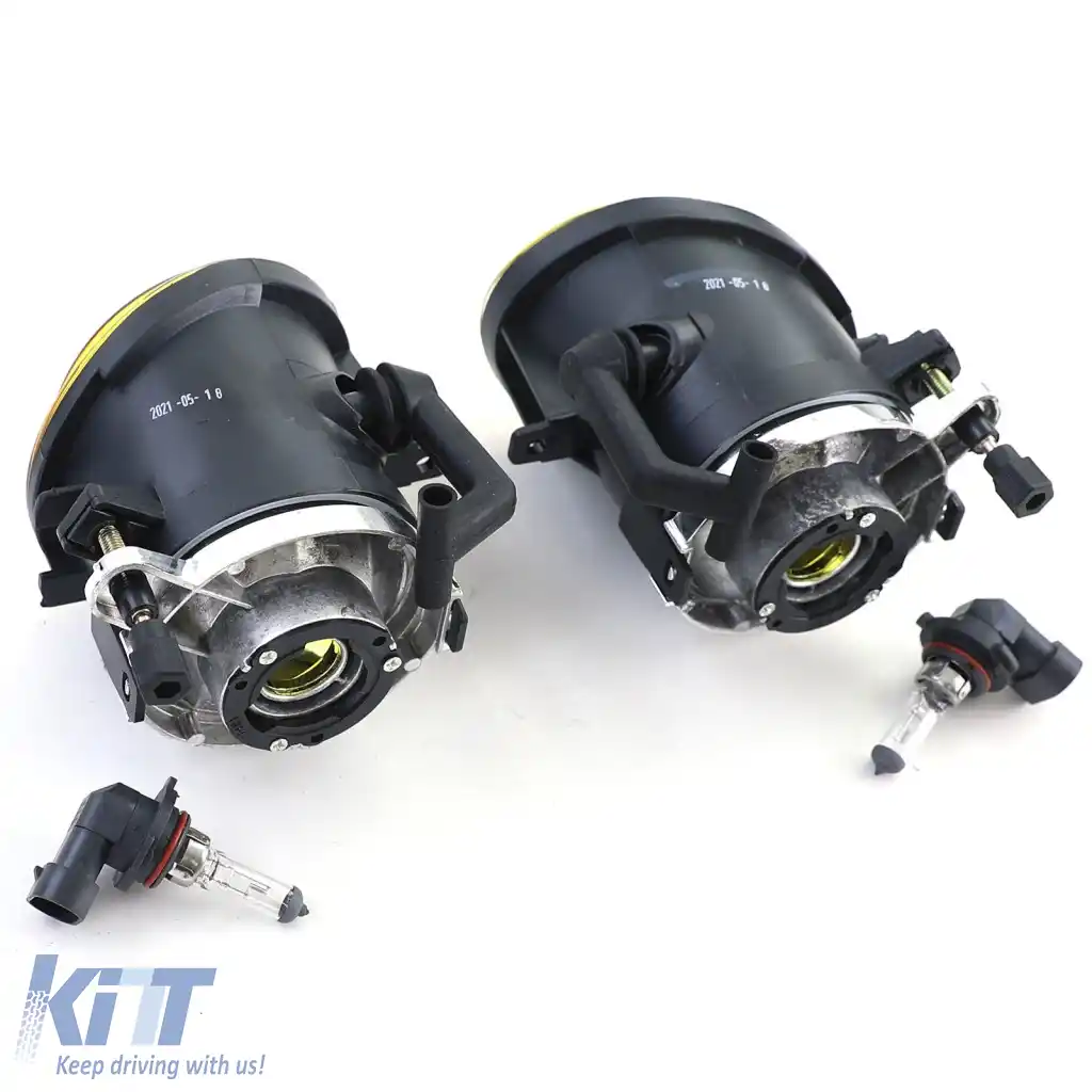 Faruri de ceață din sticlă clară galbene cu suport potrivite pentru BMW Seria 3 E46 BMW Seria 5 E39-image-6261273