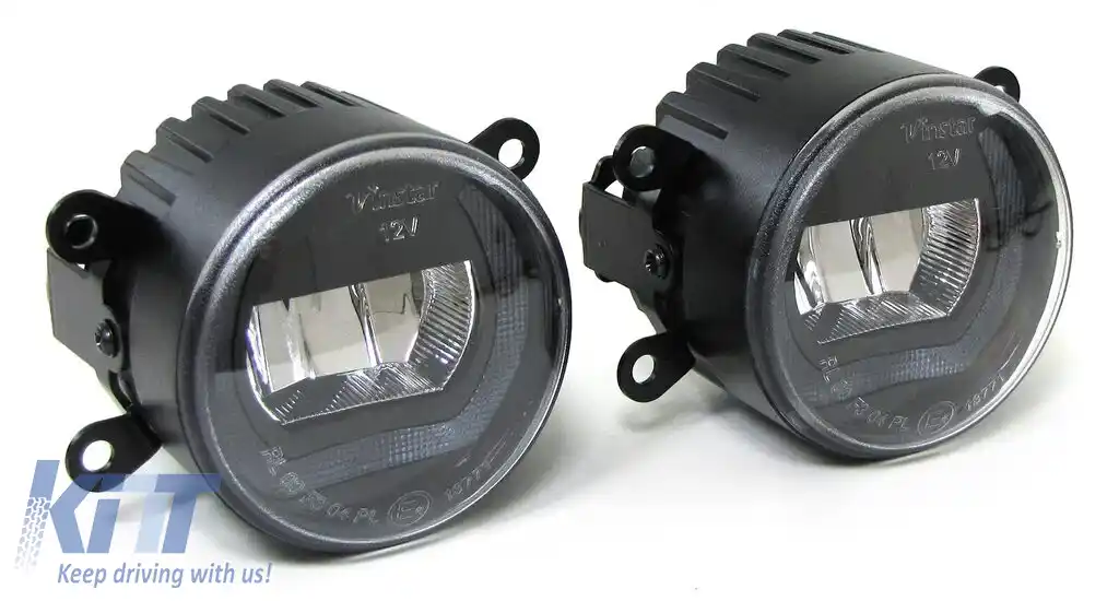 Faruri de ceată cu LED-uri din sticlă clară, cu lumini de zi, potrivite pentru Jaguar S Type X Type