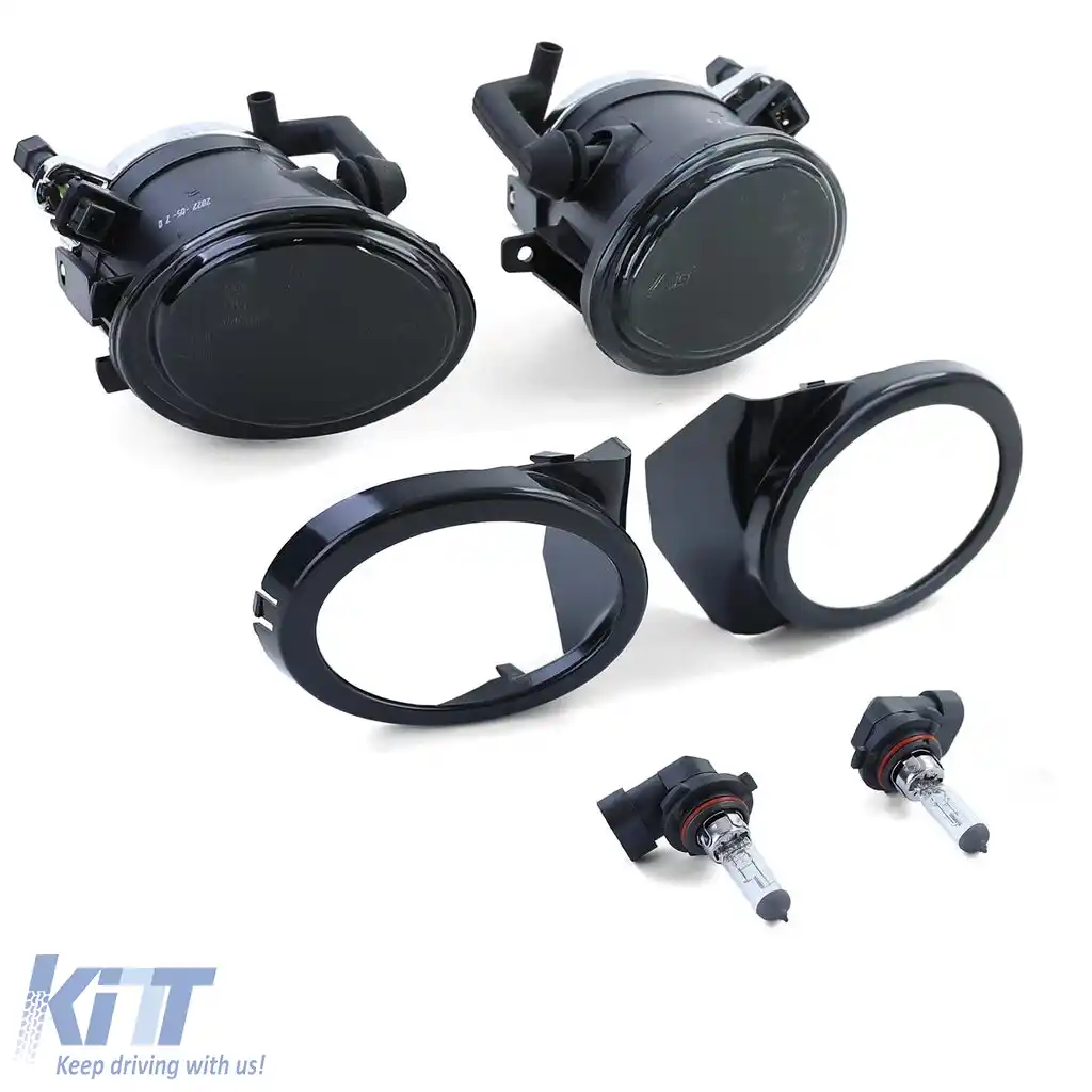 Faruri de ceata din sticla clara cu fum negru, potrivite pentru BMW E39 E46 cu bara M-image-6209387