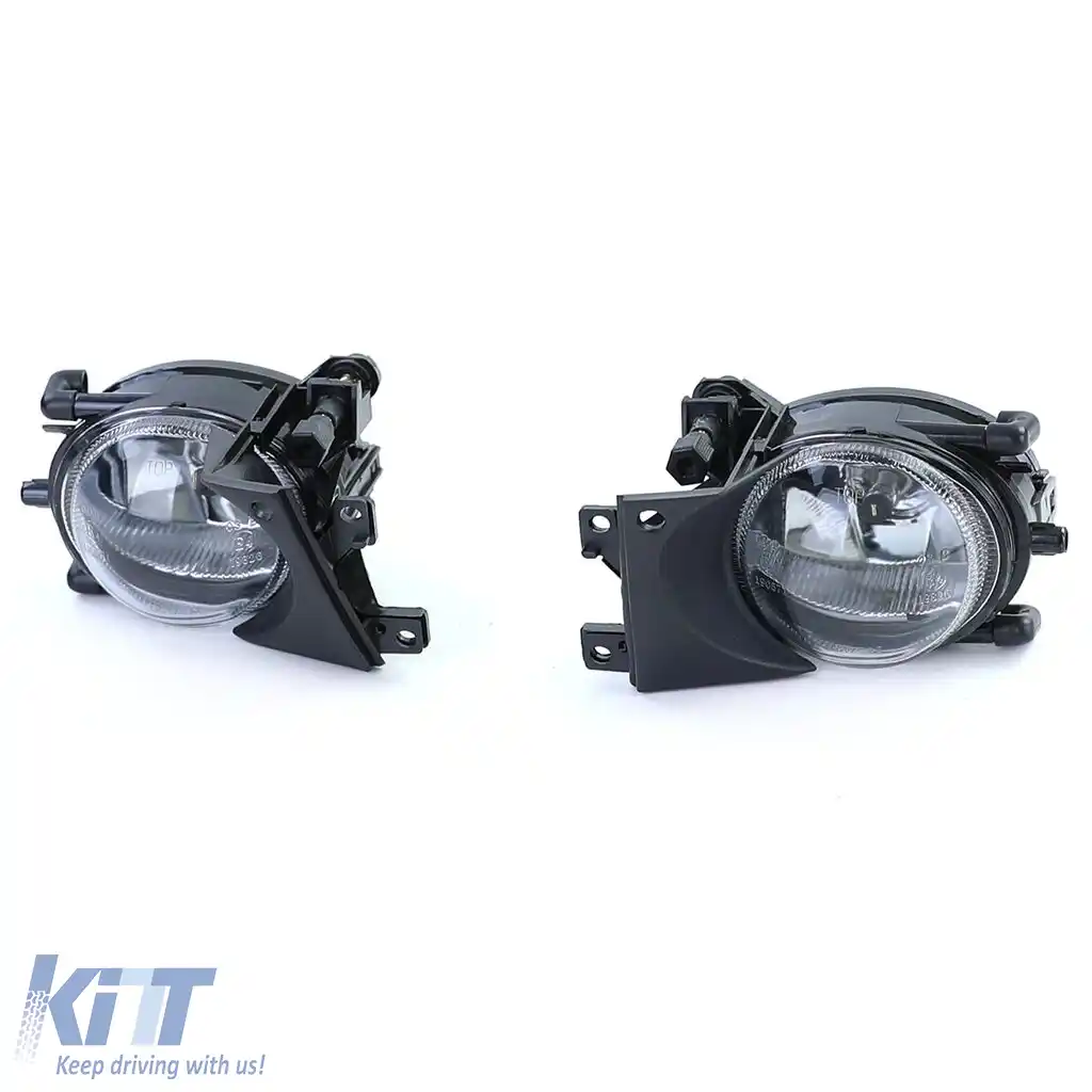 Faruri de ceata din sticla clara H8, pereche, potrivite pentru BMW Seria 5 E39 Sedan Touring 00-04-image-6197546