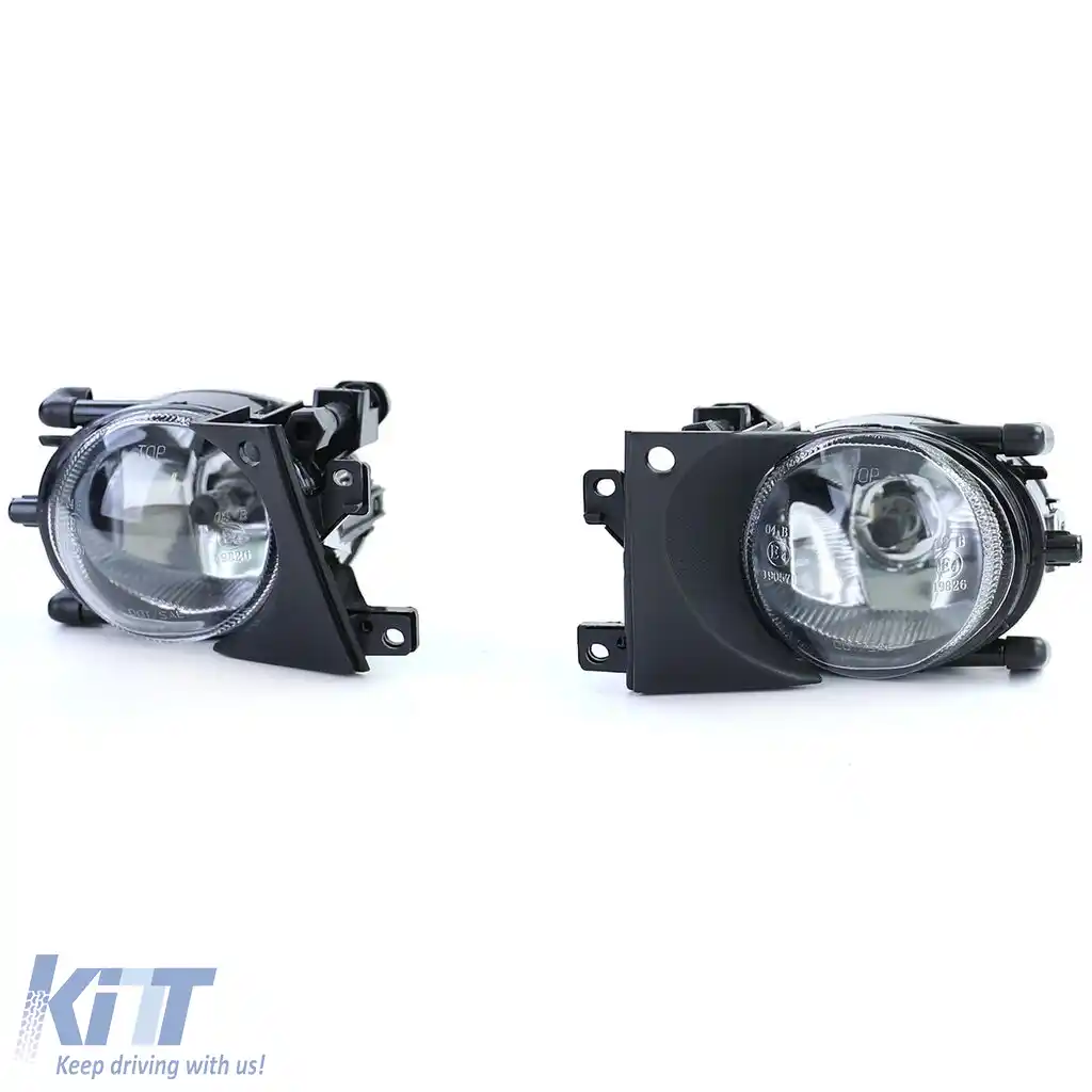 Faruri de ceata din sticla clara H8, pereche, potrivite pentru BMW Seria 5 E39 Sedan Touring 00-04-image-6197548