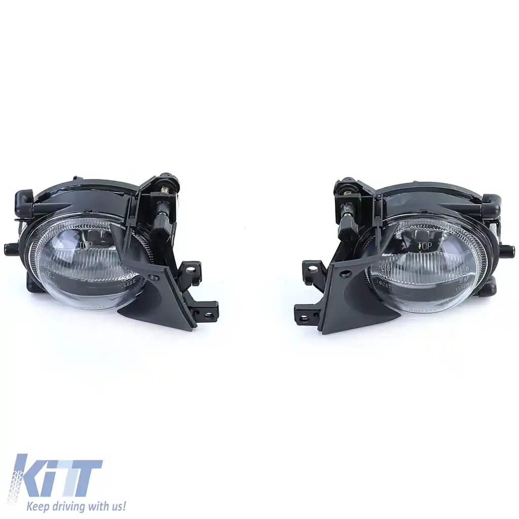 Faruri de ceata din sticla clara H8, pereche, potrivite pentru BMW Seria 5 E39 Sedan Touring 00-04-image-6197550