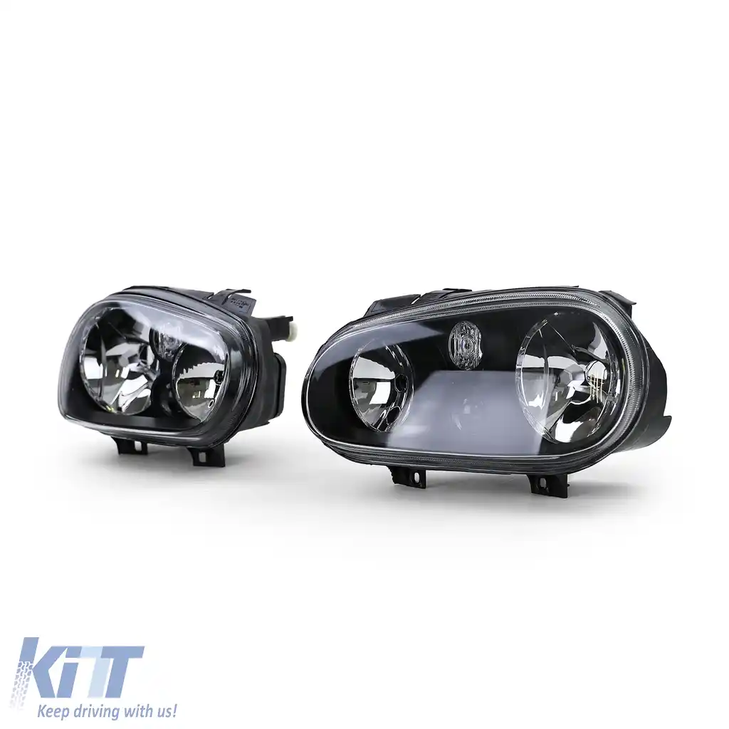 Faruri din sticlă clară cu set de ceață negru, potrivite pentru VW Golf IV 4 97-03-image-6190513