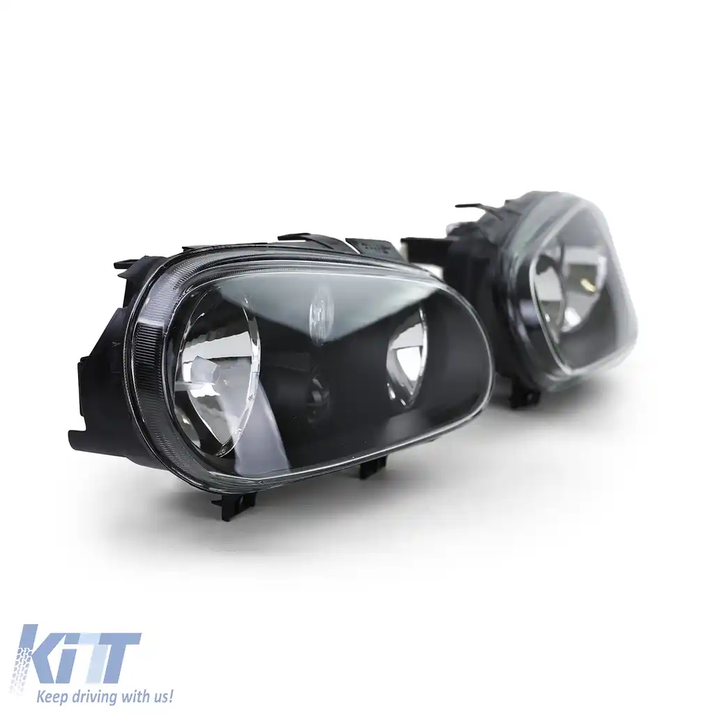 Faruri din sticlă clară cu set de ceață negru, potrivite pentru VW Golf IV 4 97-03-image-6190514