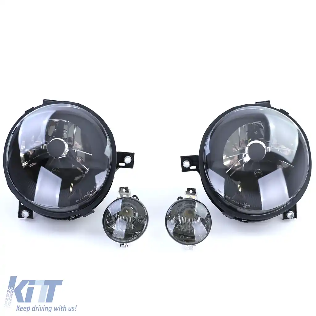 Faruri din sticlă clară negre + semnalizatoare potrivite pentru VW Lupo 98-05-image-6194303