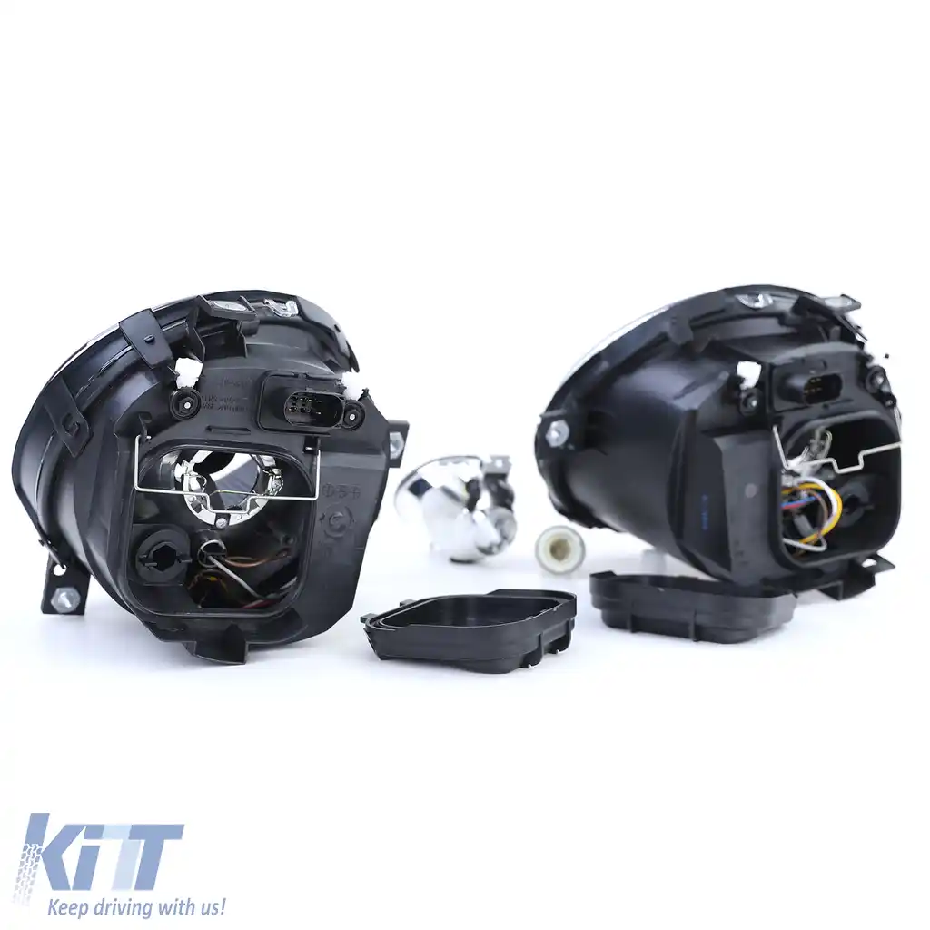 Faruri din sticlă clară negre + semnalizatoare potrivite pentru VW Lupo 98-05-image-6194305