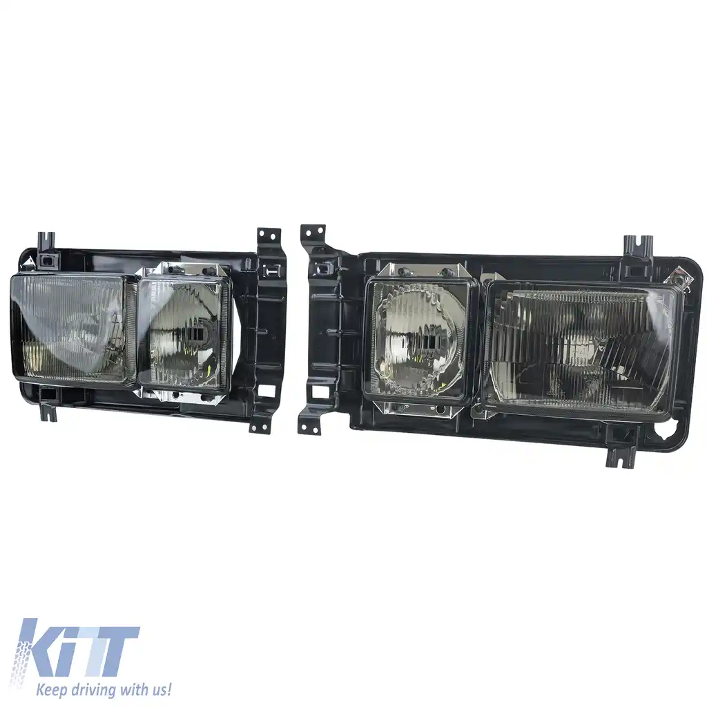 Faruri dreptunghiulare Karat Faruri duble Fum negru potrivite pentru VW Bus T3 80-92-image-6200872