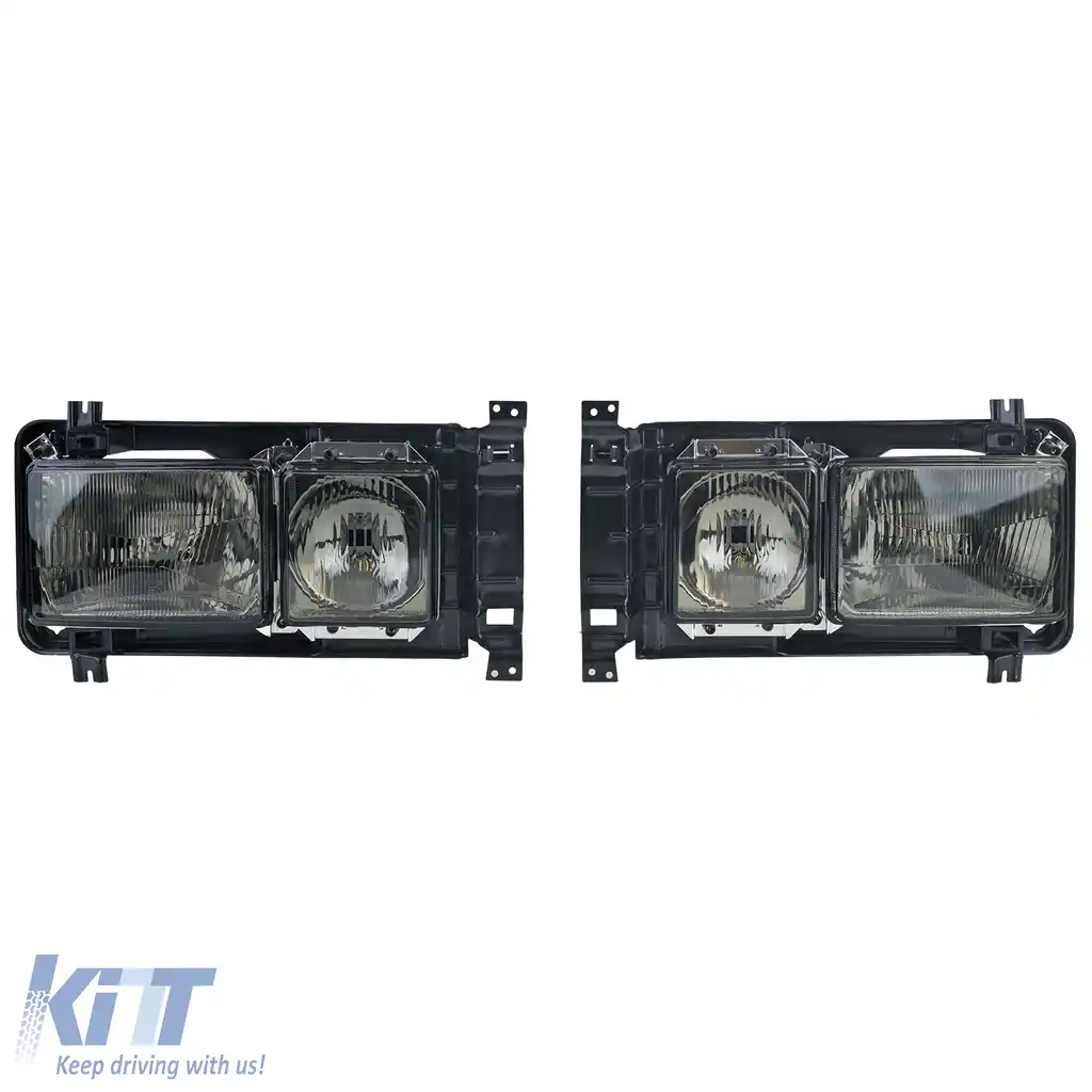 Faruri dreptunghiulare Karat Faruri duble Fum negru potrivite pentru VW Bus T3 80-92-image-6200873