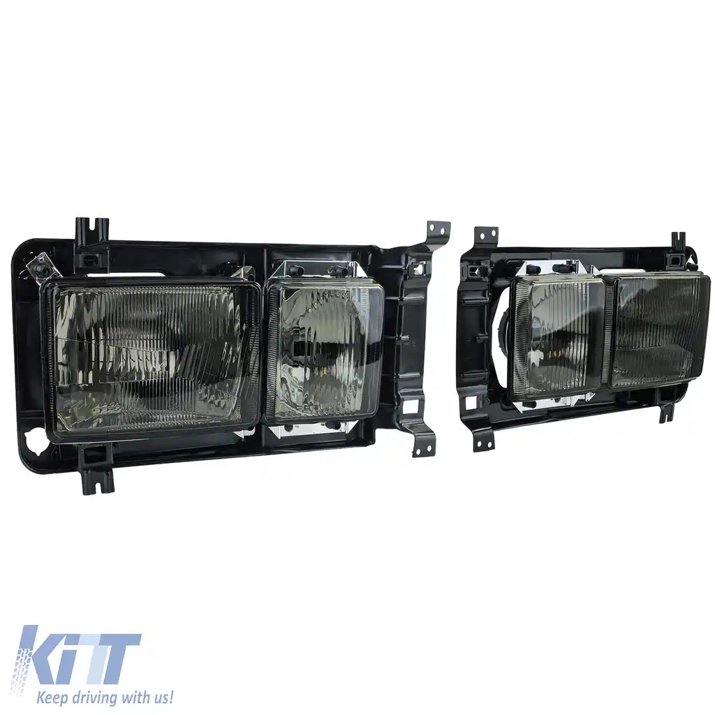 Faruri dreptunghiulare Karat Faruri duble Fum negru potrivite pentru VW Bus T3 80-92-image-6200874