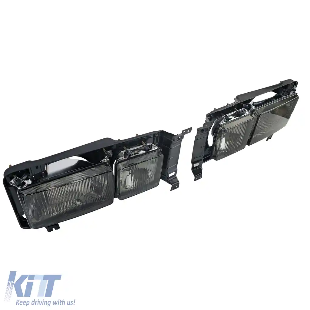 Faruri dreptunghiulare Karat Faruri duble Fum negru potrivite pentru VW Bus T3 80-92-image-6200876